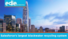 The blackwater system will reduce the building’s water footprint by 76%